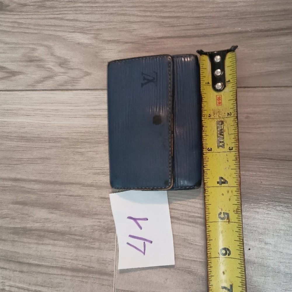 Louis Vuitton Blue Epi Key Case Holder